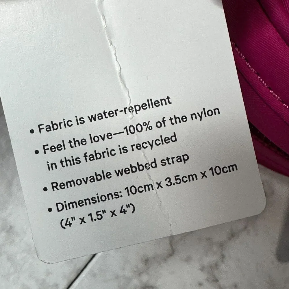 Lululemon Logo Coin Pouch Ripened Raspberry Pink RARE NEW with Tags - Picture 8 of 9